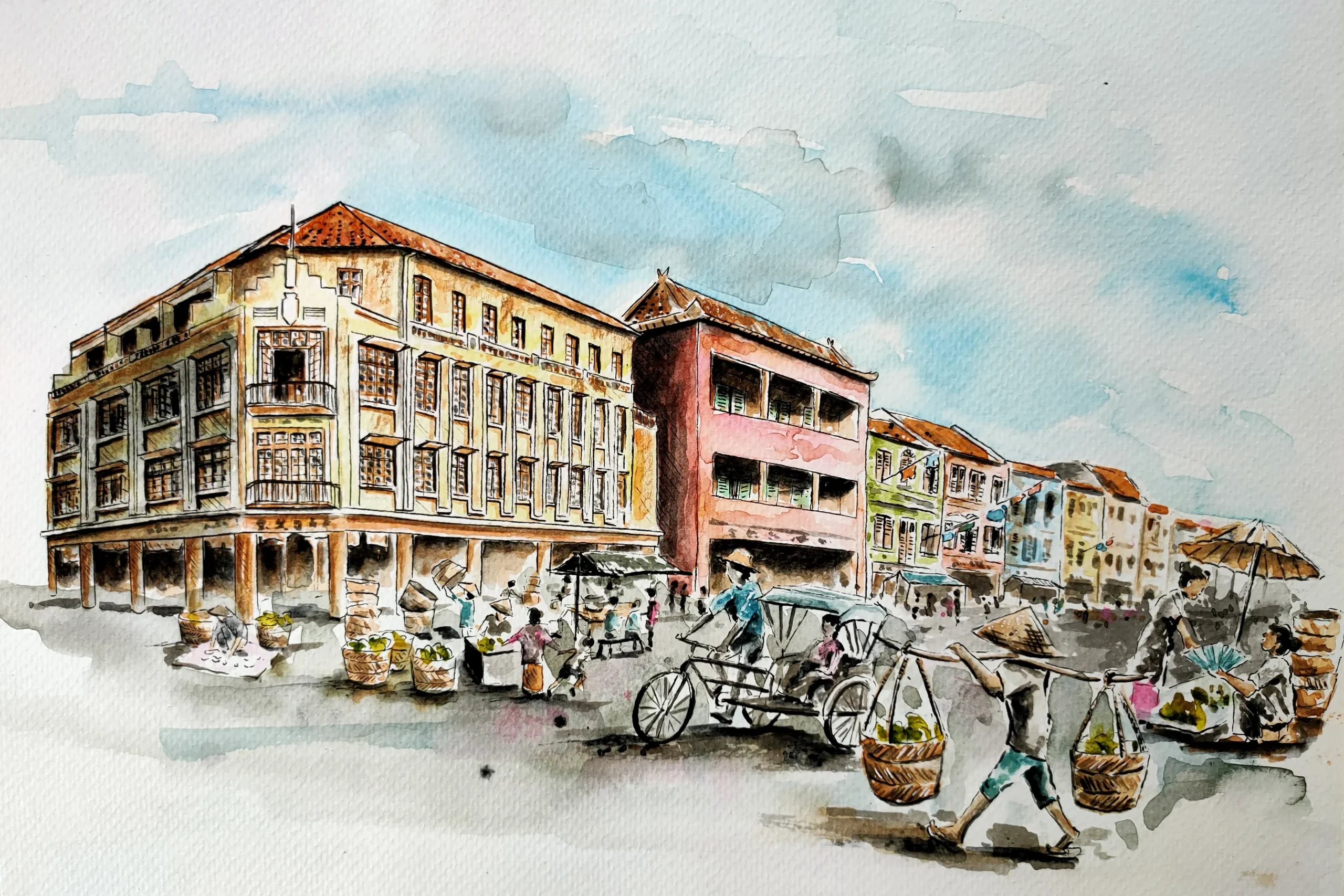 Watercolour - Olden Days