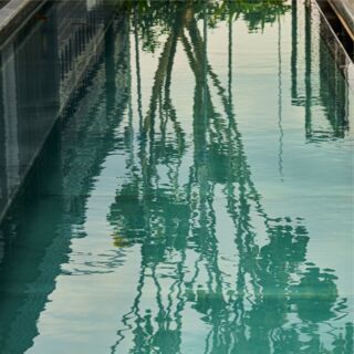 Image 71: Unwind in the tranquil beauty of our Rooftop Infinity Pool & Lounge, a hidden oasis above the city — and a delightful surprise for our guests, as many don’t expect us to have a pool. As Singapore’s first hospitality project with a full stainless steel pool, we’ve embraced a more sustainable, leakproof design. The lush greenery and green walls on the rooftop absorb tropical heat, offering a cool, shaded pool deck where guests can relax and admire the skyline mirrored in the water. Architectural Vision & Landscape Design by @woha_architects 📷@hforhozzie